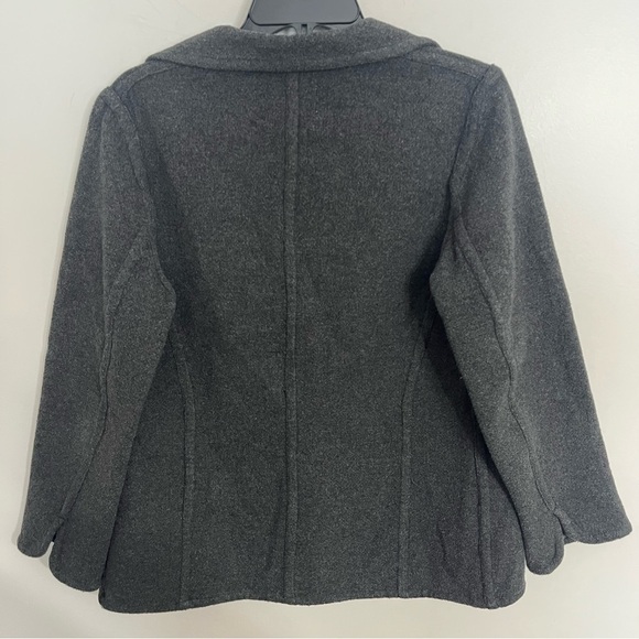 Women’s Vintage Field Manor Wool Blend Open Front Jacket Coat Size 6 Gray - Picture 8 of 8